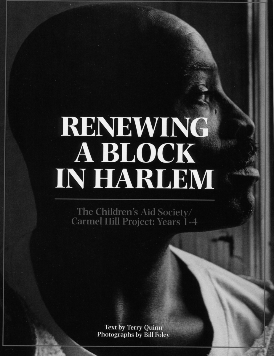 James on the cover of Book I of the Carmel Hill Project.  : Carmel Hill Harlem NYC 1995-2000 : BILL FOLEY 