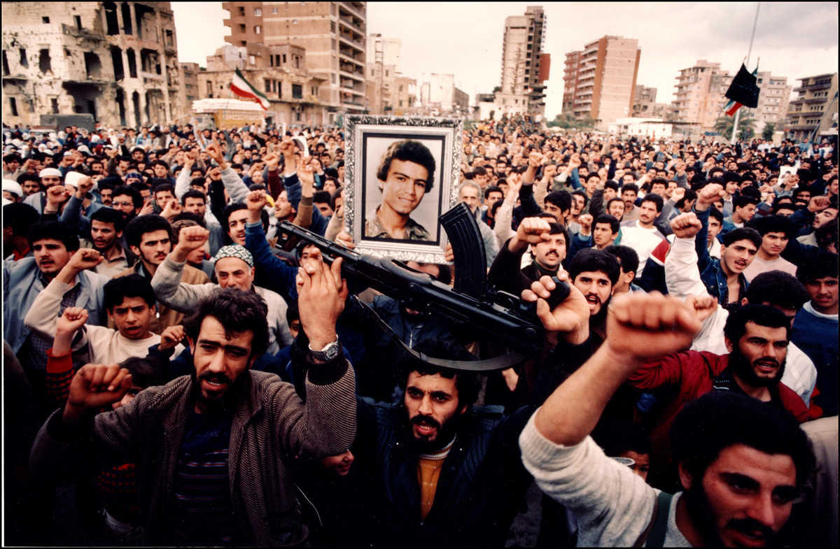 Hezbollah Rally in Sidon, South Lebanon,1984 : Lebanon 1981-2008 : BILL FOLEY 