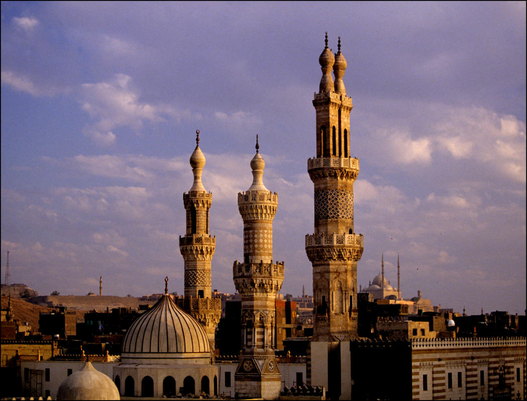 Minarets of Al Azhar and the Citadel in background. 1997
 : Egypt 1978-2018 : BILL FOLEY 