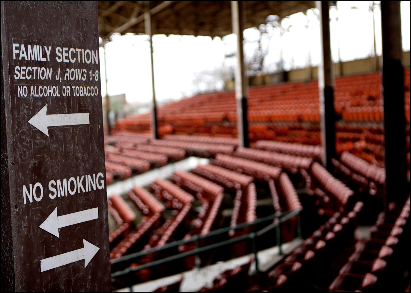 Family Section
No alcohol, No tobacco : Bush Stadium 2012 : BILL FOLEY 