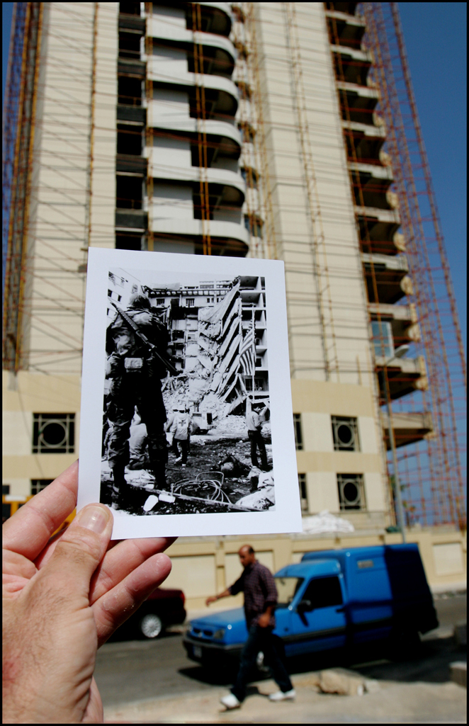 June 2008, Then and Now. New Condo construction on site of US Embassy, Beirut. : USMC in Beirut 1982-1983 : BILL FOLEY 