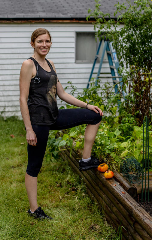 Megan tends to the garden.2020
 : Portraits  : BILL FOLEY 