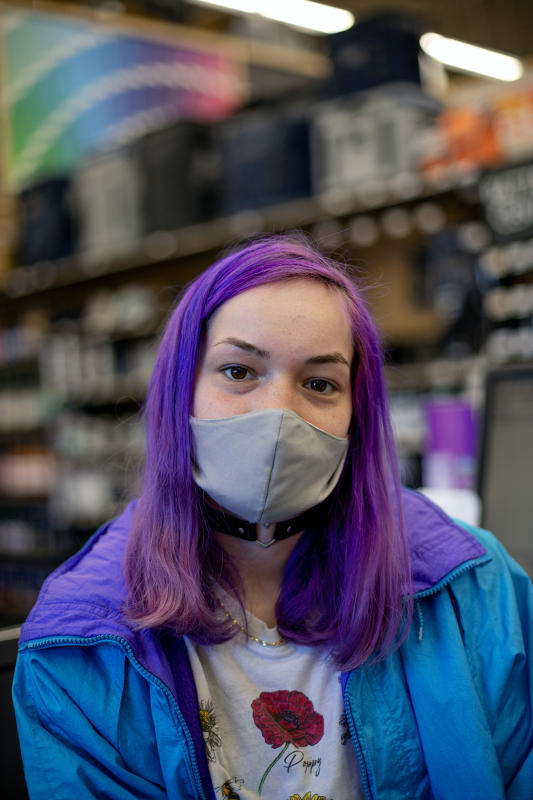 May I Help you? At the hardware store. 2020 : Portraits in a Pandemic-Masks on! : BILL FOLEY 