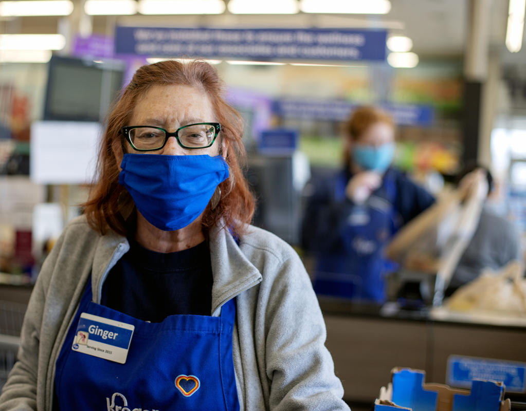 Virginia at Kroger 2020 : Portraits in a Pandemic-Masks on! : BILL FOLEY 