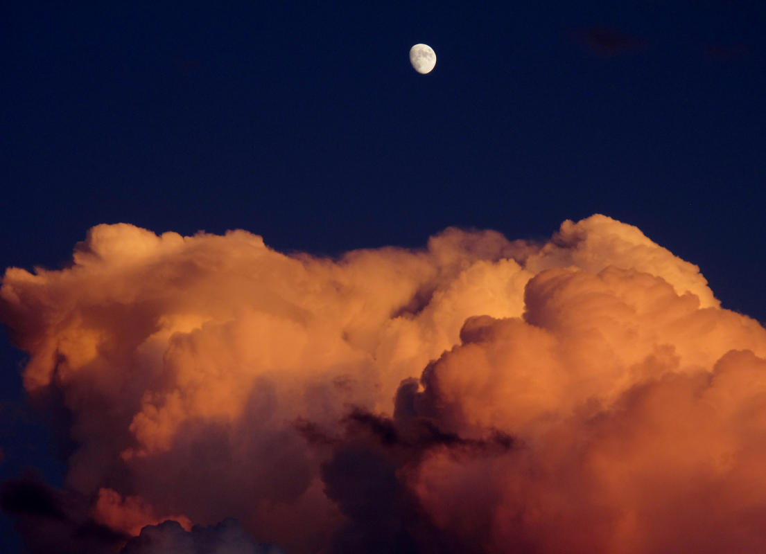 Moon and Clouds : Postcards : BILL FOLEY 